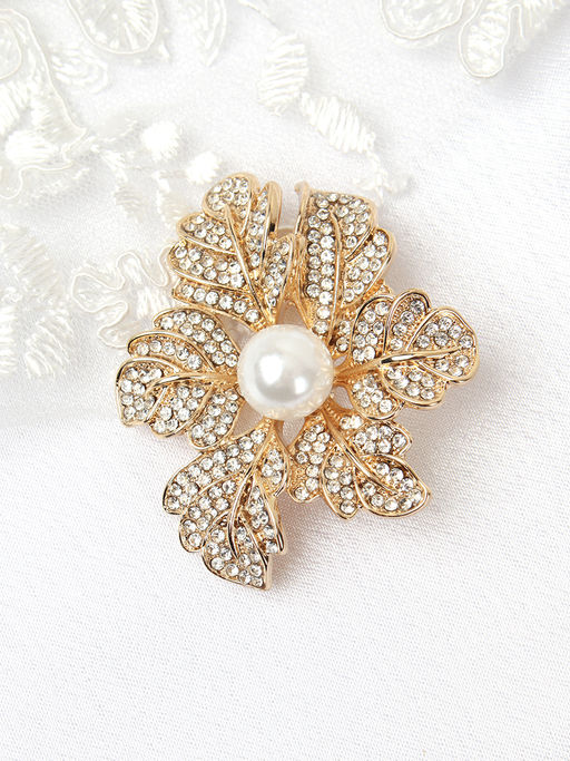 Брошь Цветок / 5179G /уп 12/ - ГалеонТрейд фото 2