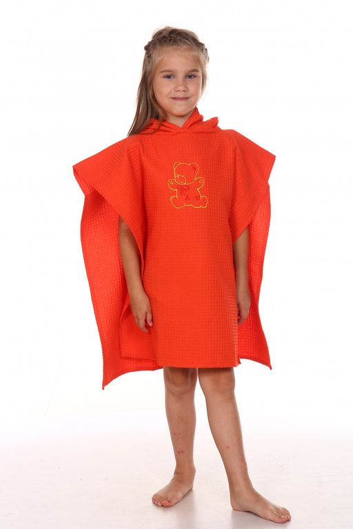 Полотенце с капюшоном вафельное Мишка желтый - Ашматекс фото 8