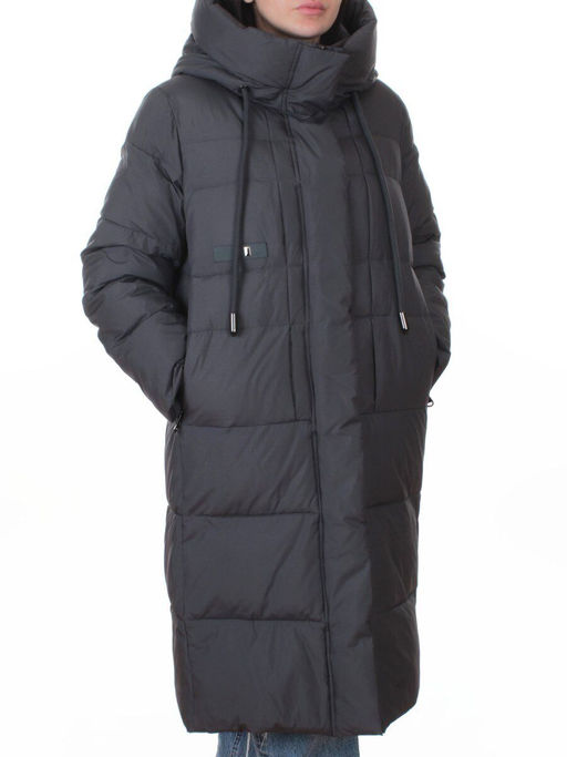 8818 DK. GRAY Пальто зимнее женское (200 гр. холлофайбер)
