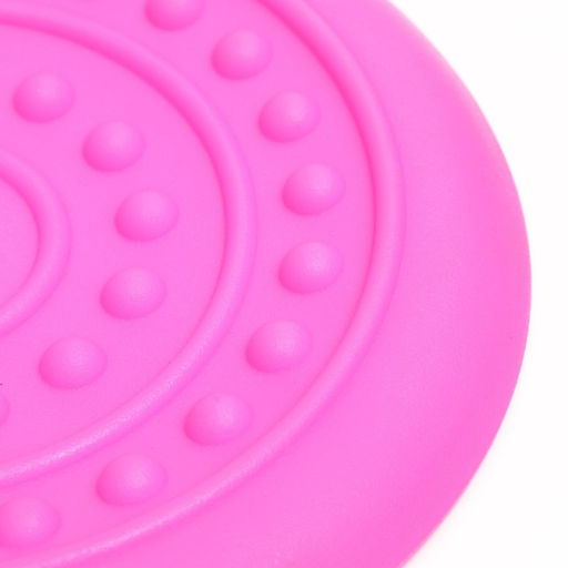 Фрисби НЛО , 18,6 см, жесткая термопластичная резина, розовый - Пижон фото 6