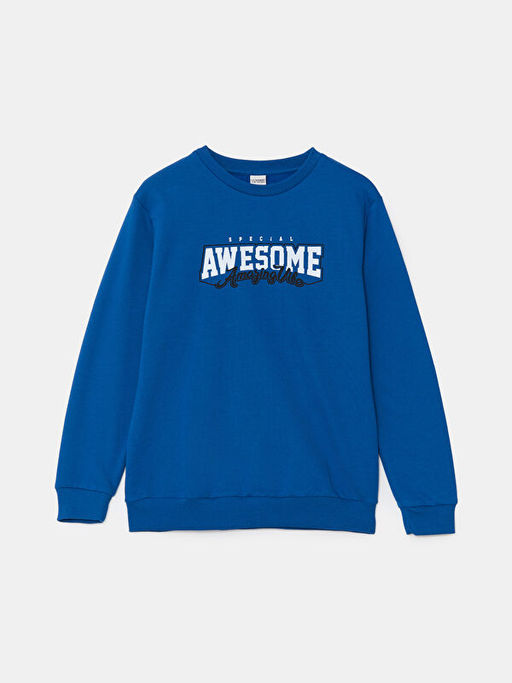 Bisiklet Yaka Erkek ?ocuk Sweatshirt