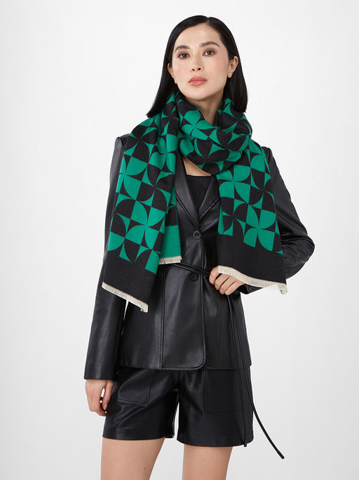 в составе ШЕРСТЬ и КАШЕМИР Большой, мягкий, теплый однотонный двусторонний палантин. - Tantino фото 7