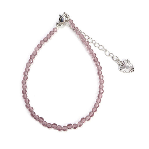 Браслет Шпинель с алмазной огранкой Гранатовый 3мм