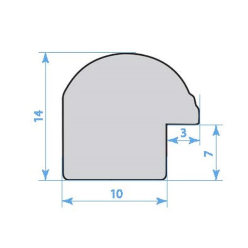 Рама для картин (зеркал) 21 х 30 х 1,2 см, пластиковая, Calligrata PKM, белый