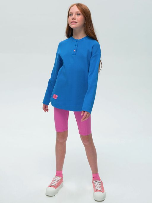 PELICAN, джемпер для девочек, Джинс  фото 4