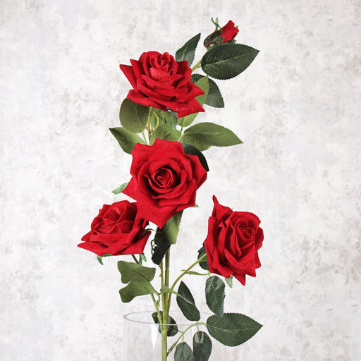 Цветок искусственный Роза 90 см 5 бутонов / NT47-6 /уп 50/400/ - Галеонтрейд фото 34