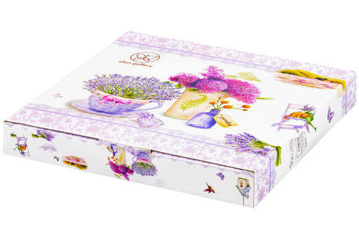 Блюдо-этажерка 3-х ярусная Лаванда 27*27*34 см NEW BONE CHINA - Elan gallery фото 4