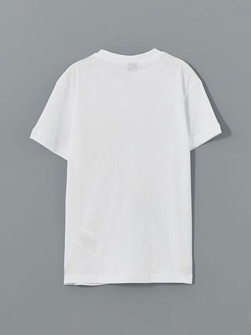 Bisiklet Yaka Nostaljik Maymun Bask?l? Erkek ?ocuk Ti??rt