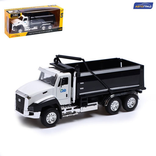 Грузовик металлический «Самосвал», инерция, открываются двери, свет и звук - Автоград фото 2