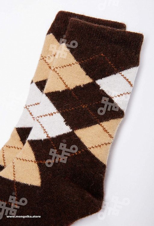 Носки из монгольской шерсти (арт. 01181) - Mongolka фото 3