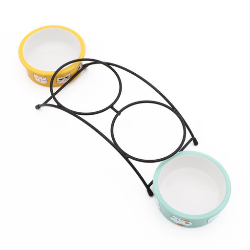 Миски керамические на подставке 2 х 250 мл - Пижон фото 4