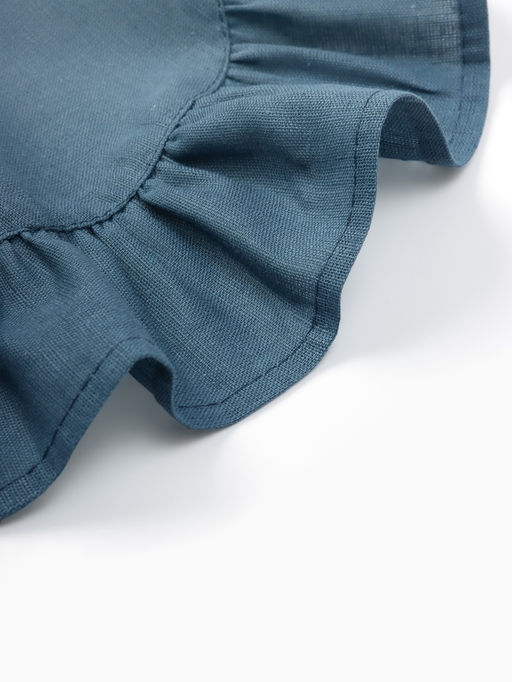 Набор салфеток «Этель», 36×36 см - 2 шт., тёмно-бирюзовый, лён 48%, хлопок 52%, 206 г/м²