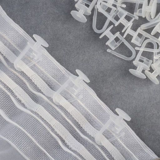 Цена за 200 шт. Крючок для штор, гвоздик с замком, d=12×25 мм, прозрачный