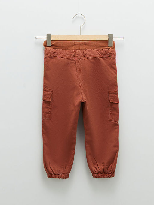 Beli Lastikli Basic Pamuklu Erkek Bebek Jogger Pantolon - Waikiki фото 2