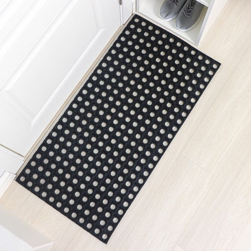 Коврик ячеистый грязесборный, 80×120×1.6 см, чёрный