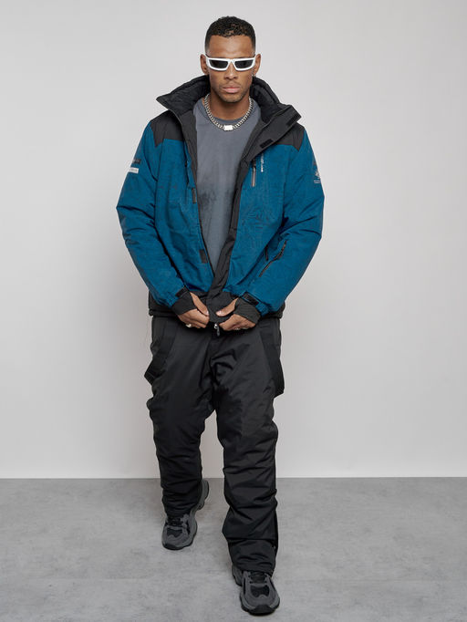 Горнолыжный костюм мужской зимний синего цвета 6321S - Leifensh фото 20