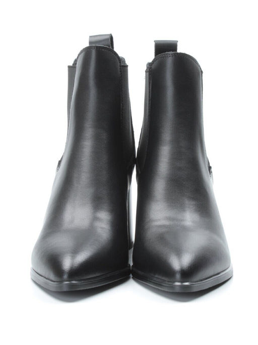01-PCT169-1 BLACK Ботинки Челси демисезонные женские (натуральная кожа, байка) - Фабричный китай фото 10