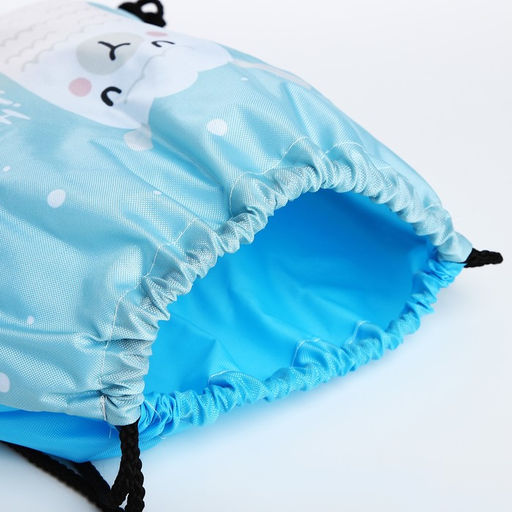 Мешок для обуви на шнурке, цвет голубой - Simaland фото 3