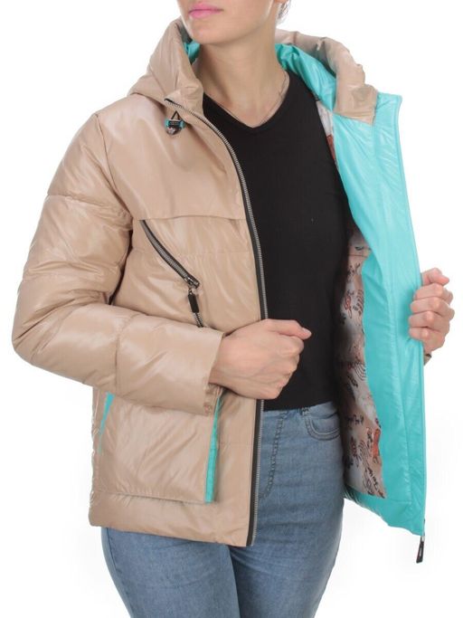 8265 BEIGE Куртка демисезонная женская BAOFANI (100 гр. синтепон) - Fashion фото 8
