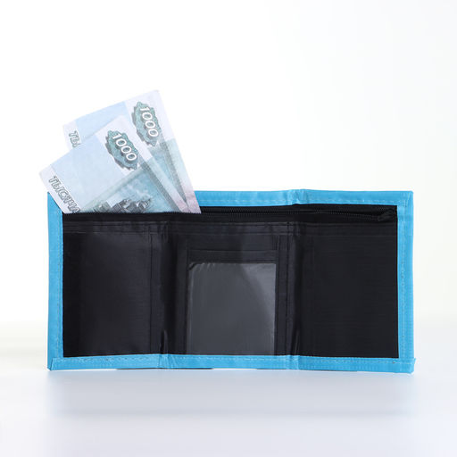 Кошелёк детский на липучке «Выбражулька», голубой