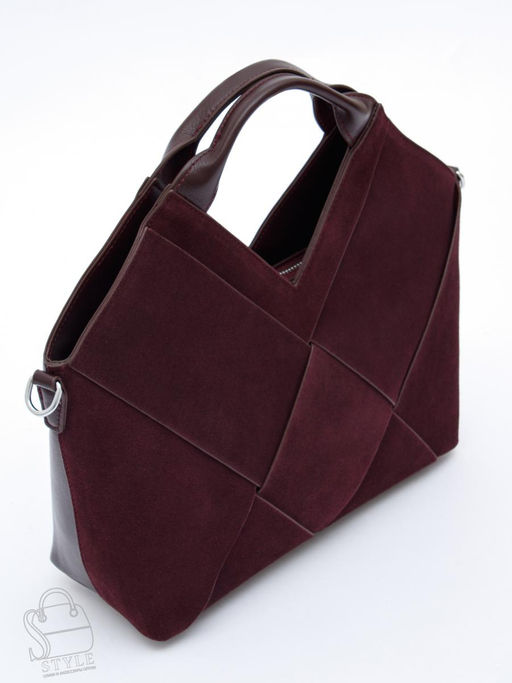 Сумка женская кожаная 1133VG wine purple  Vitelli Grassi