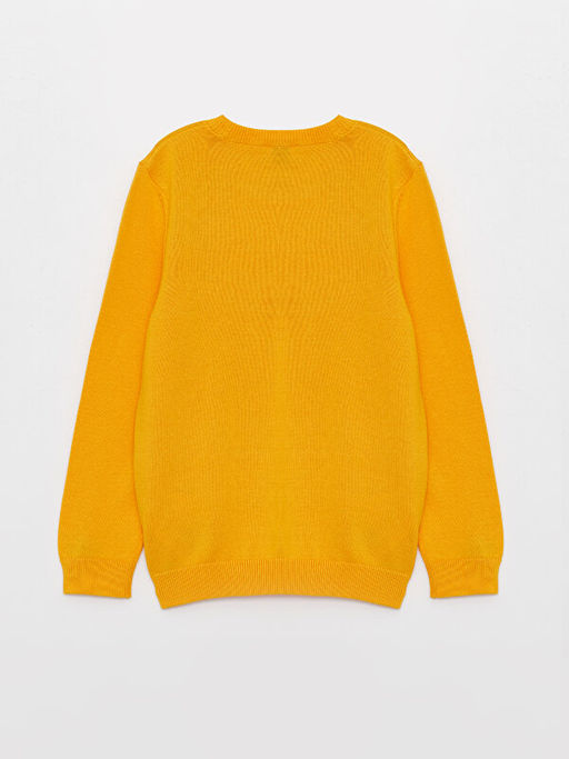 Bisiklet Yaka Basic Uzun Kollu Erkek ?ocuk Triko Kazak - Waikiki фото 2