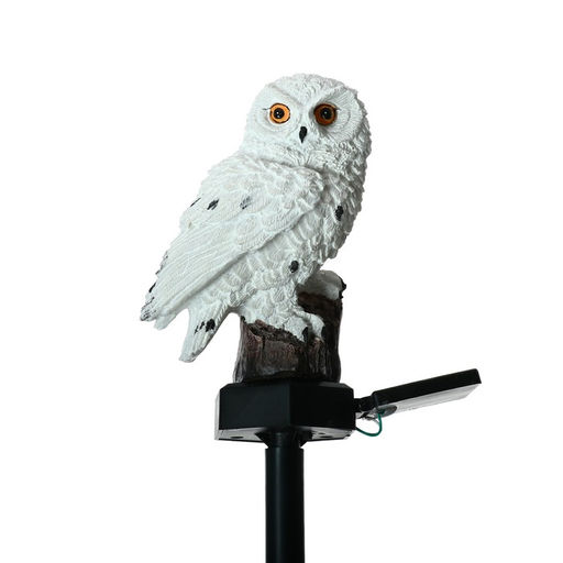 Садовый светильник Полярная сова, уличный, на солнечной батарее, 45 см, 1 LED, свечение тёплое белое - Luazon lighting фото 3