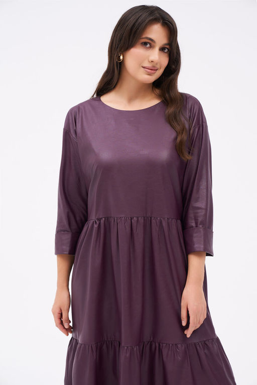 Платье KaVari 1093.1 баклажан  фото 4