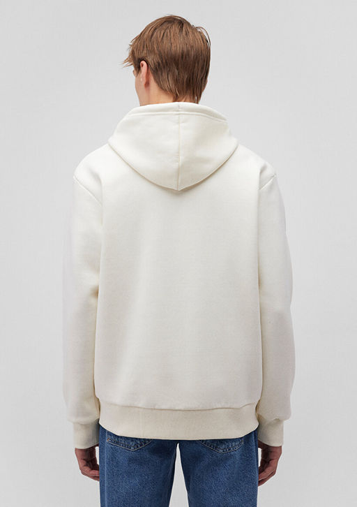 Mavi Logo Bask?l? Kap??onlu Bej Sweatshirt  фото 4