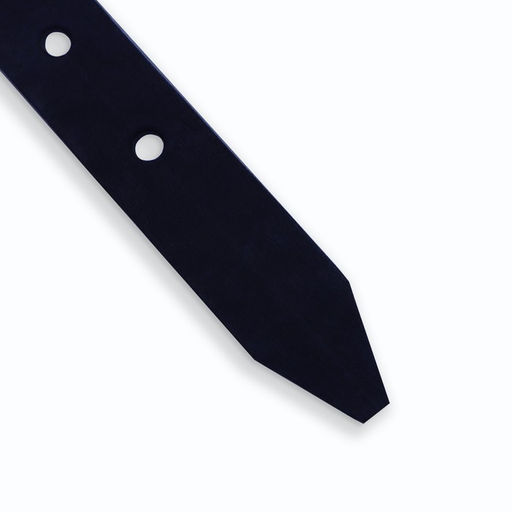 Ошейник кожаный однослойный, 45 х 2 см, ОШ 25-35 см, синий - Пижон фото 6