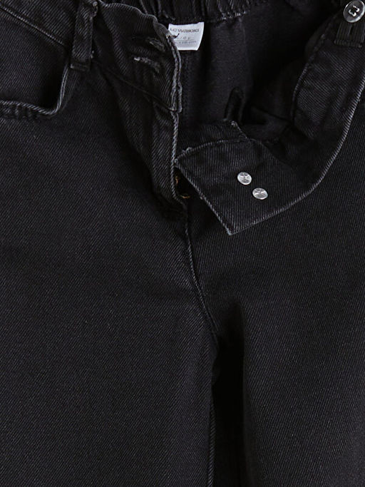 Beli Ayarlanabilir Lastikli K?z ?ocuk Jean Pantolon