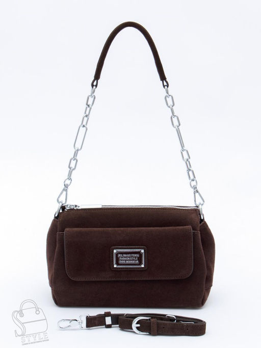 Сумка женская кожаная 0730CF coffee Polina&Eiterou  в Новосибирске