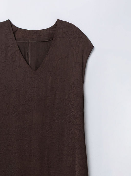 Платье макси женское коричневое - Mark formelle фото 6