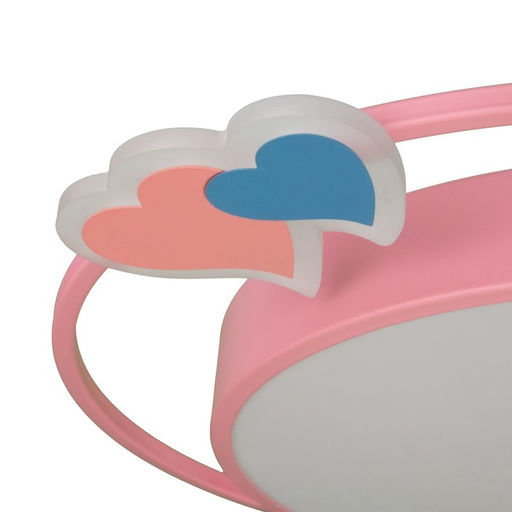 Люстра с ПДУ Ритмо LED 90 Вт 3000-6000К розовый 50?54?5.5 см BayerLux