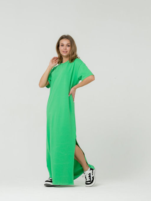 260 Платье Макси, зеленый - Knitka wear фото 6