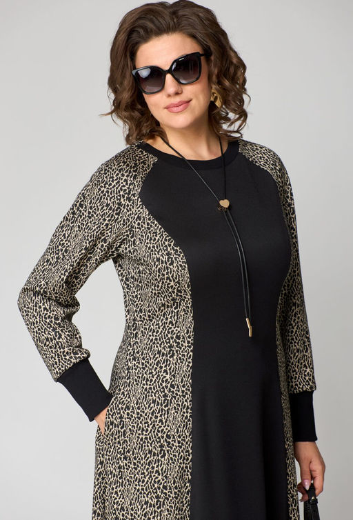 Платье EVA GRANT 7220Е-Р бежево-черный