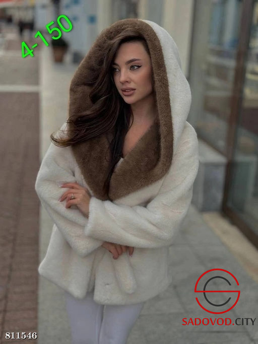 Женская шуба с капюшоном - Bruno фото 2