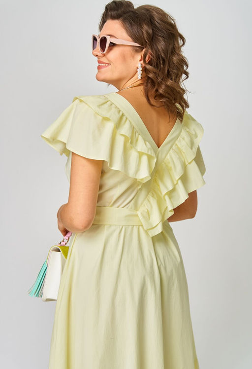 Платье EVA GRANT 7225М лимонный