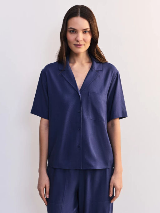 Льняная блуза прямого кроя ZR2605012002-162 / Zarina