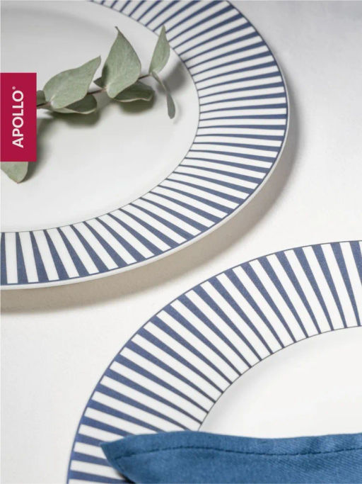 Тарелка обеденная APOLLO genio "Teatro" 27 см цвет: синий