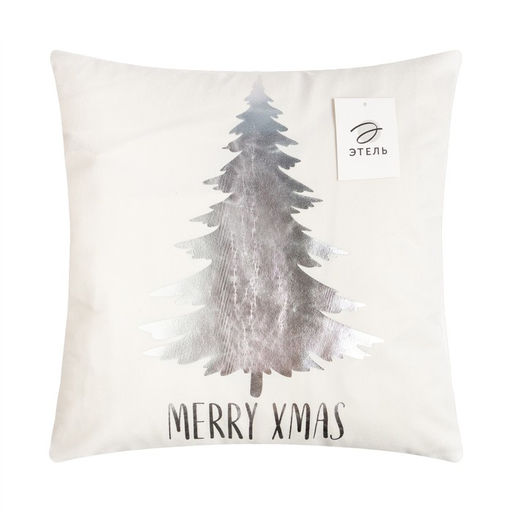 Наволочка декоративная Этель Merry xmas 40х40 см, полиэстер, велюр  фото 5