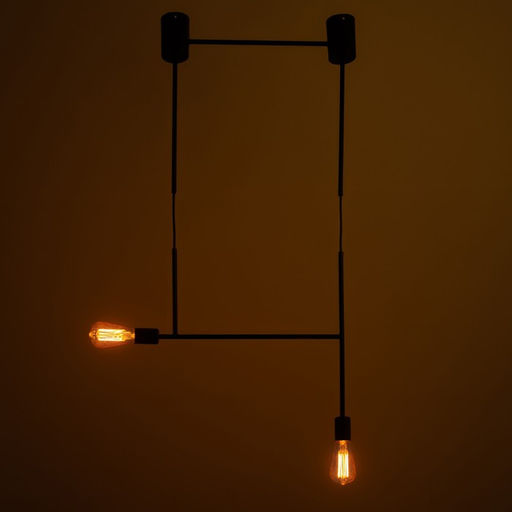 Светильник BayerLux «Лучик» 2хЕ27 40 Вт черный 50×5×30-130 см