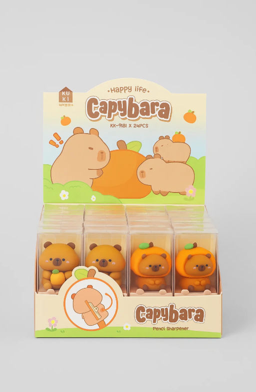 Точилка для карандашей "Capybara with orange", orange