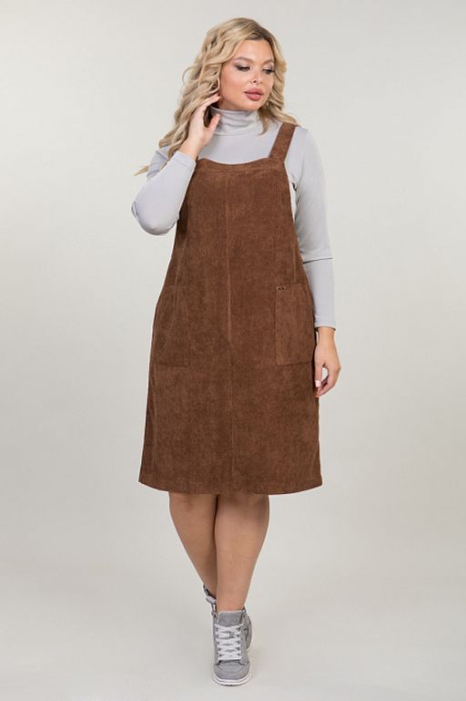 Сарафан 1040 коричневый