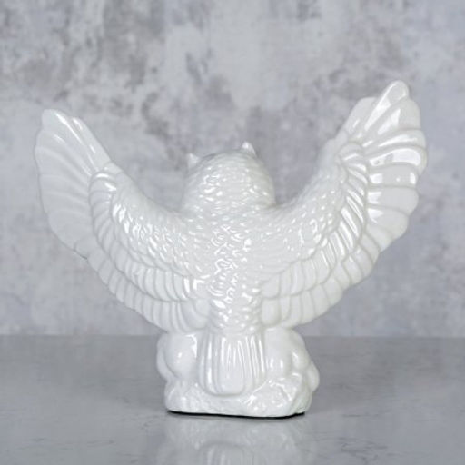 Статуэтка Сова белая 4,5х16х14 см / B3044-4 /уп 48/ - ГалеонТрейд фото 2