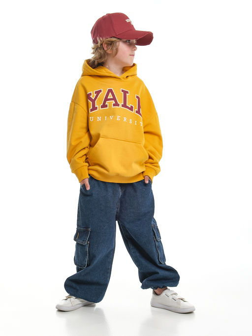 Джинсы карго 33-7655 синий - Mini maxi фото 35