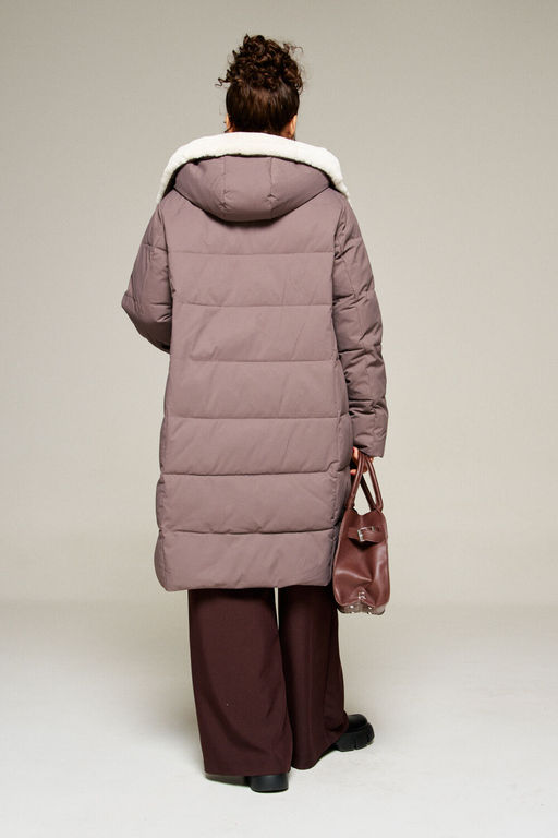 Пальто Beautiful Free 8019 дымчато-лиловый