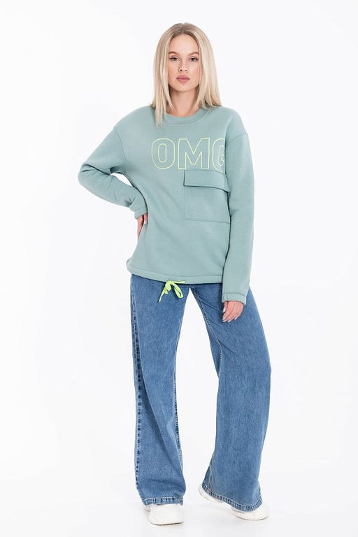 Толстовка М321143Па Полынь - Елена фото 3