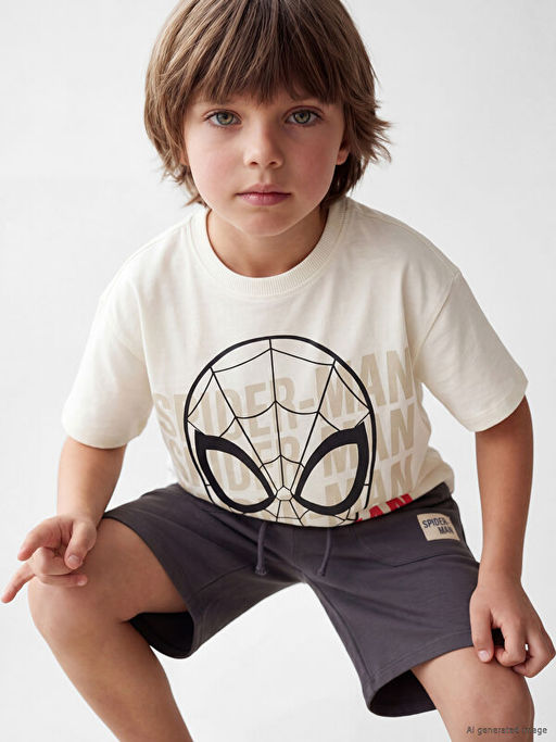 Комплект для мальчика Spiderman футболка и шорты 2 предмета с принтом
