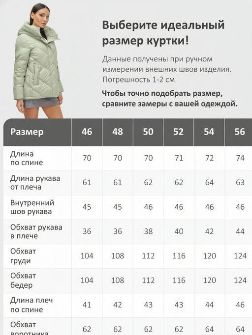 Куртка зимняя женская из овчина стильная и модная салатового цвета 7348Sl